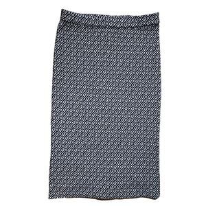 MAEVE ANTHROPOLOGIE TEXTURED BLACK & WHITE GEOMETRIC KNIT SKIRT, SIZE SMALL